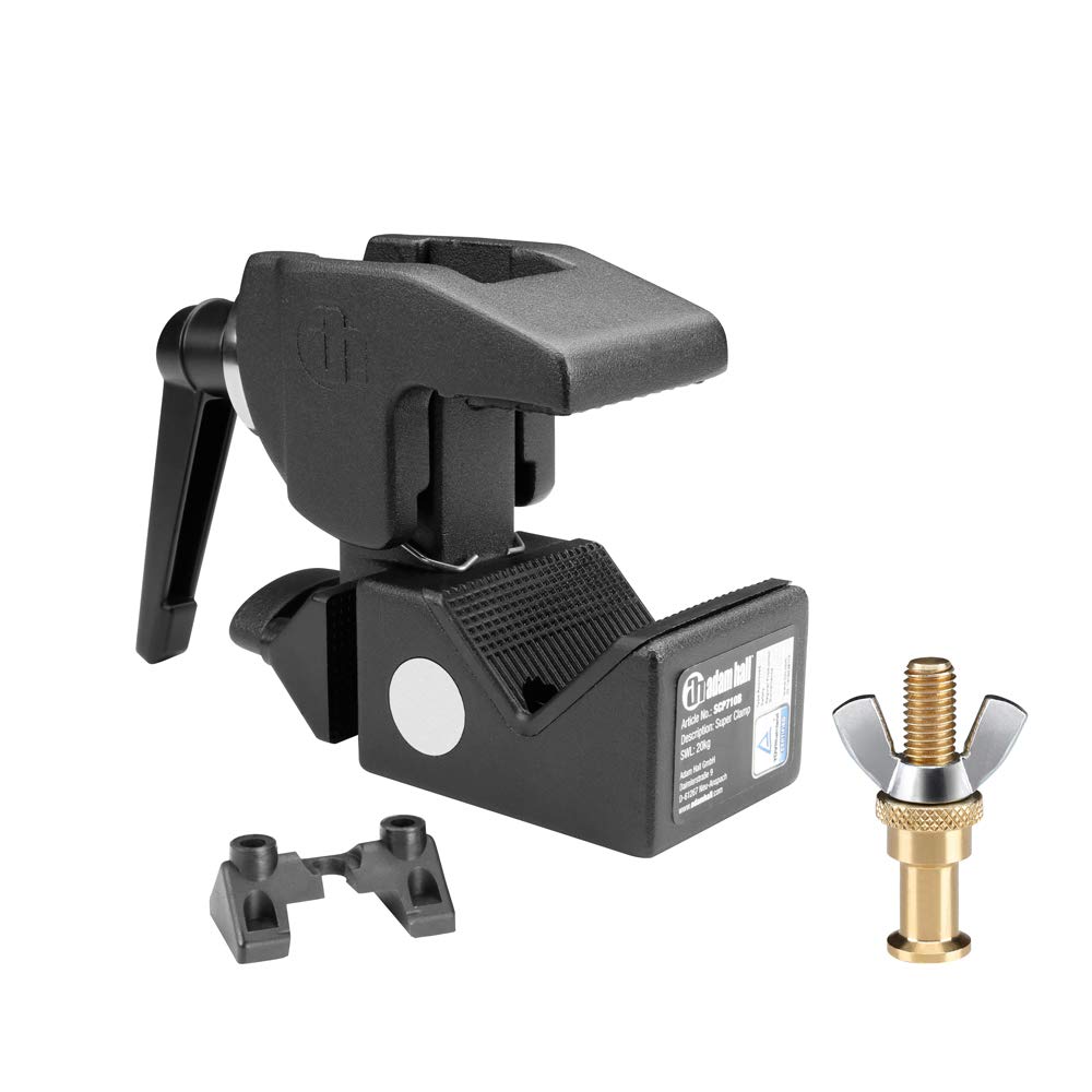 Adam Hall Accessories SUPER CLAMP SET 1 - Universal Hook Clamp with Toggle Black and with Bolt SS018