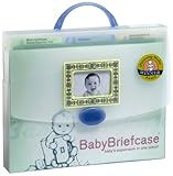 Baby Briefcase Baby Paperwork Organizer, Mint/Periwinkle