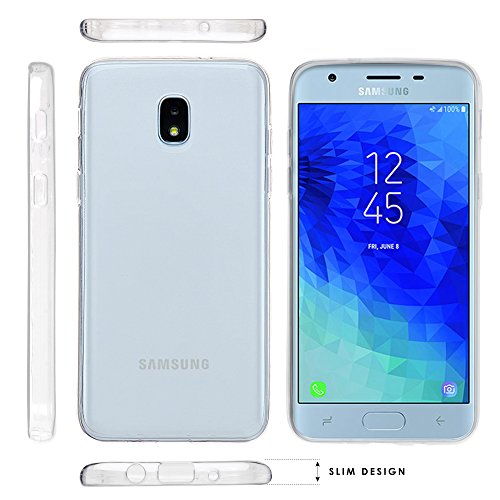 Samsung Galaxy J3 Eclipse 2/J3 2018/J3 Orbit/J3 Achieve/J3 Express Prime 3/J3 Prime 2/J3 Emerge 2018/Amp Prime 3 Case, Flexible Soft TPU Gel Skin Protective Cover - Design Parasailing