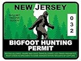 Indiana Sasquatch Hunting Permit Sticker Decal Vinyl Bigfoot 13igfo0T IN - Foto 2
