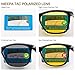 HD Night Vision Polarized Sunglasses Square Yellow Lens Aluminum Magnesium Temple Spring Hinges Driving Sun Glasses Men Women Classic Retro Glasses (Night Vision Lens/Bright Black Frame)