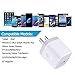 Wall Charger, Ououdee 4-Pack USB 1AMP Universal Home Travel Wall Charger Adapter for iPhone 7 Plus, 6 Plus, 6s Plus, iPad, Tablet, Samsung Galaxy S8, S7, S6 Edge, LG, HTC, Sony, Nokia and More