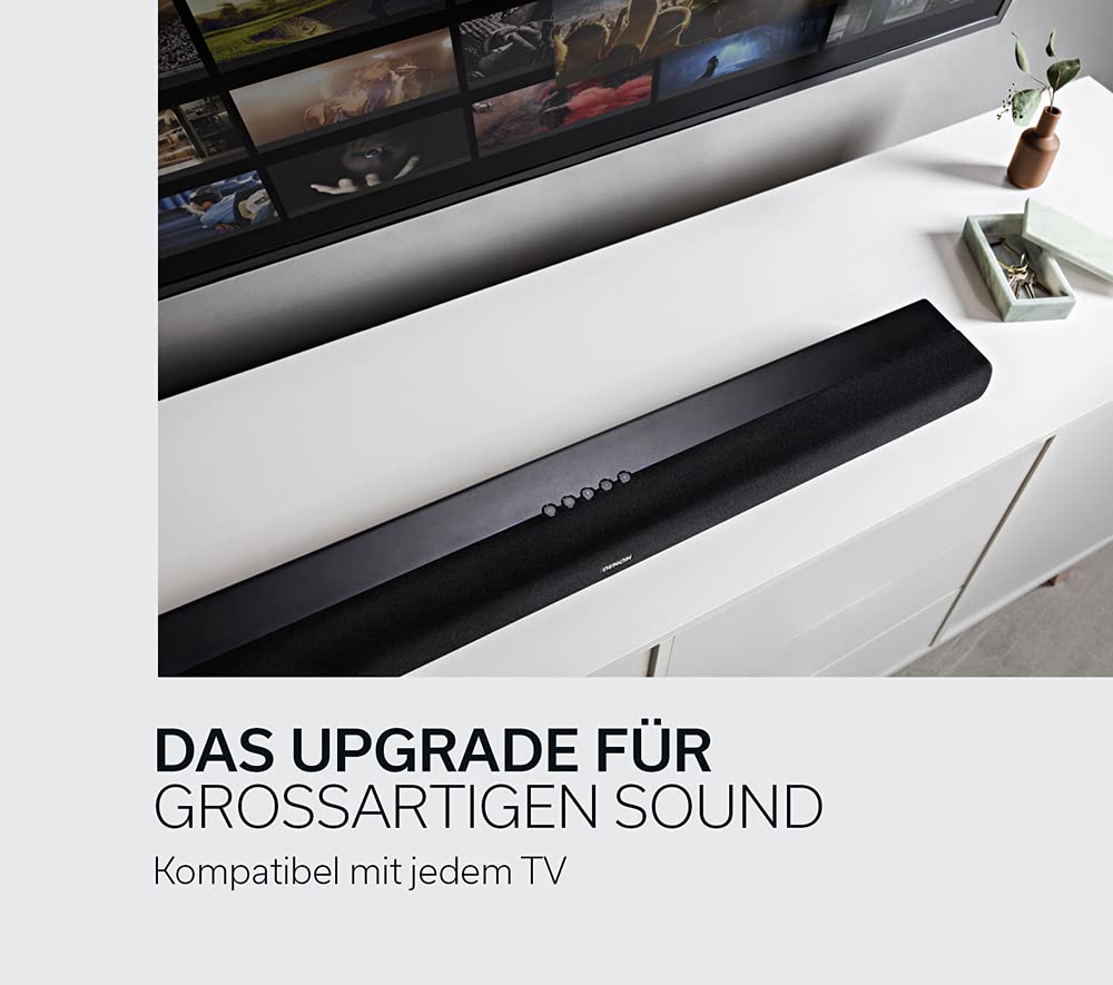 Denon DHT-S216 TV Soundbar mit Subwoofer, DTS Virtual:X, 4K UHD, HDMI ARC, Bluetooth, optischer Eingang - Schwarz 3