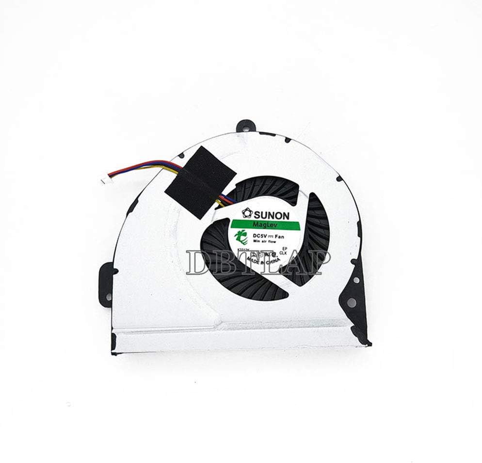 DBTLAP Ventilador de la CPU del Ordenador portátil para ASUS K53 K53S K53SJ K53SD X53 X53S X84 X84L A83SV A43 A53S X84H X43 X43S X44 KSB06105HB CPU enfriamiento Ventilador