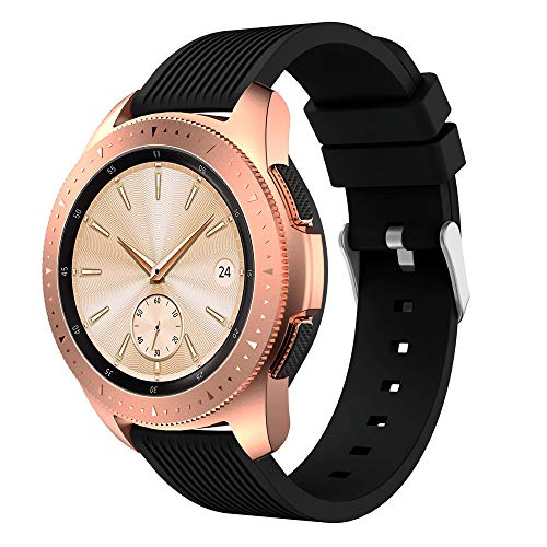 Samsung Gear S3 Strap Band,kaifongfu Sports Silicone Watch Bracelet Strap Band For Samsung Gear S3 Frontier (46mm, Samsung Galaxy Watch Black)
