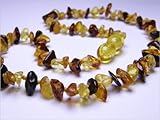 Baltic Amber Necklace - Multicolored Chips