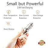 USB Car Charger, COSOOS 2-Port Charger, 2.4A Phone Charger Compatible for iPhone X/8/7/6S/ 6 Plus/ 5/SE/5S/5C,Samsung Galaxy S9/S8/S7/S6 Edge, Note 8, LG G6/G5/V10/V20, HTC,Nexus,Pixel,iPad Air