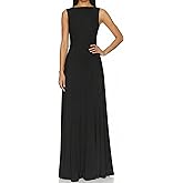 SHESEEWORLD Women's Summer Sleeveless Maxi Dresses Crew Neck High Waisted Cocktail Party Tank Dress