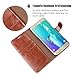 OCASE Galaxy S6 Edge Plus Case Leather Wallet Flip Case For SAMSUNG Galaxy S6 Edge Plus - Brown