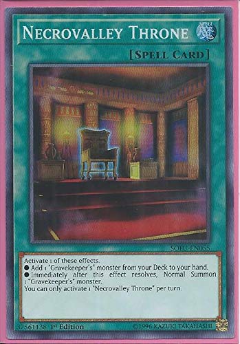 Yu-Gi-Oh! - Necrovalley Throne - SOFU-EN055 - Soul Fusion - 1st Edition - Super Rare