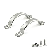 PZRT 2pcs 78mm Stainless Steel Door Handle Cabinet