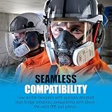 JSP Force 8 Half Mask Respirator Medium No Filters Included view 10