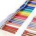 Damero Colored Pencils Case Wrap 100 Holes, Canvas Wrap Pencil Holder Storage Organizer Roll with Multi-purpose Pouch for Artist and Students, Painting(NO Pencil Included)