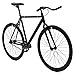Critical Cycles Classic Fixed-Gear Single-Speed Track Bike with Pursuit Bullhorn Bars, Matte Black, 43cm/X-Small