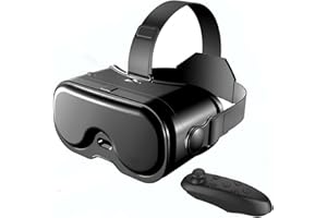 VBESTLIFE VR Headset, 3D Glasses with 120 FOV Adjustable, Anti Blue Light, for iOS Android Smartphones, with Bluetooth Contro