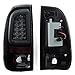 [LED Tube] For Black Smoked 1997-2003 F150 | 1999-2007 F250 F350 F450 F550 SuperDuty Tail Lights Brake Lamps Pairthumb 1
