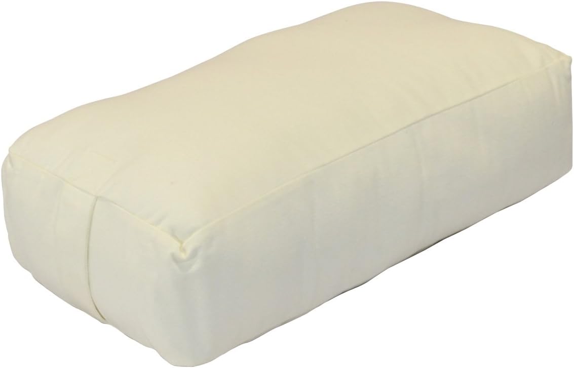 YogaDirect Supportive Rectangular Cotton Yoga Bolster, Russet : Yoga Foam Wedges : Sports & Outdoors