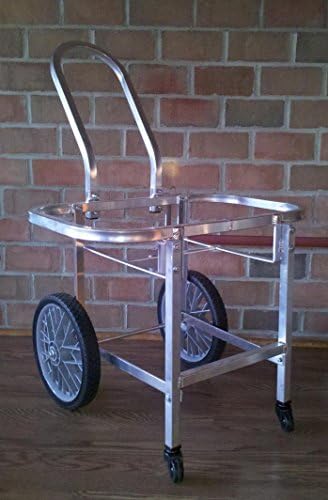 Aluminum Amish Built Laundry Cart w/Castors - Moves w/Ease! Proudly Made in The USA!
