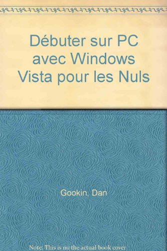 Débuter sur PC avec Windows Vista