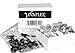 Vivaplex, 12, Clear, 1 oz Glass Bottles, with Black Fine Mist Sprayers