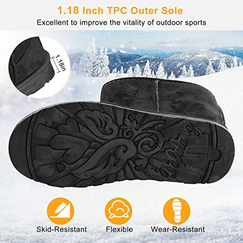 TeqHome-Winter-Boots-for-Women-Classic-Snow-Boots-Warm-Mid-Calf-Fur-Boot