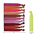 100 PCS Multi Colors Ribbon Hair Ties Ponytail Holder Hair Bands Elastic Hair Accessories for Toddler Girl, Assorted Colors by FIXBODY