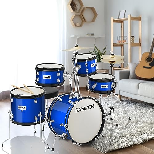 Gammon Percussion 5-Piece Junior Starter Drum Kit with Cymbals