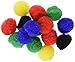 Krafty Kids KC210A Pom-Poms, 25mm, Primary Colors, 80/pkg