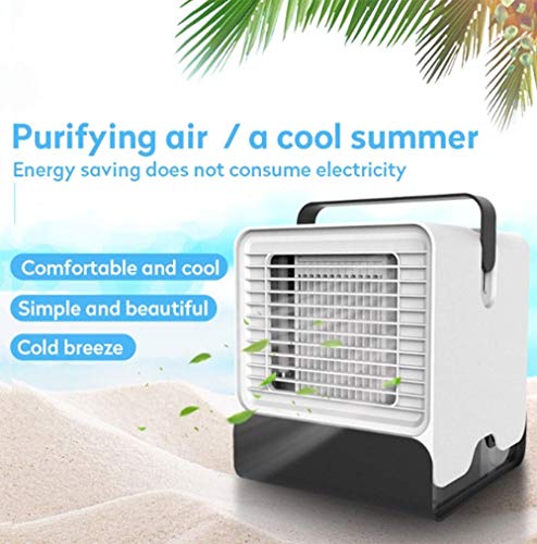 Portable Air Cooler Fan Air Conditioner Cooler - Mini USB Air Cooler Arctic Air Suitable for Personal Space Negative Ion Air Conditioning Micro Cooling Fan Equipment Home Office ( Color : White )