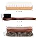 Dpowro Pack of 3 Shoe Shine Brush Kit with Shoe Dauber, Soft Horsehair Bristles for Shoes, Leather Cloth, Bags(Brown)