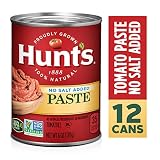 Hunt\s Tomato Paste No Salt Added, 6 oz, 12 Pack