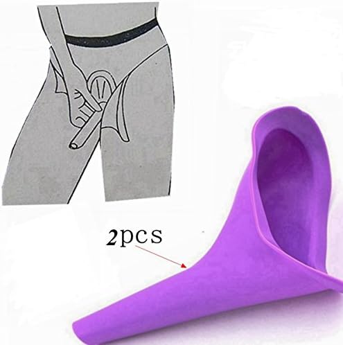 TraAcc Female Urination Device -Universal Portable Urinal- Women Lightweight Silicone Urinal great for outdoor camping travel (2 pcs)