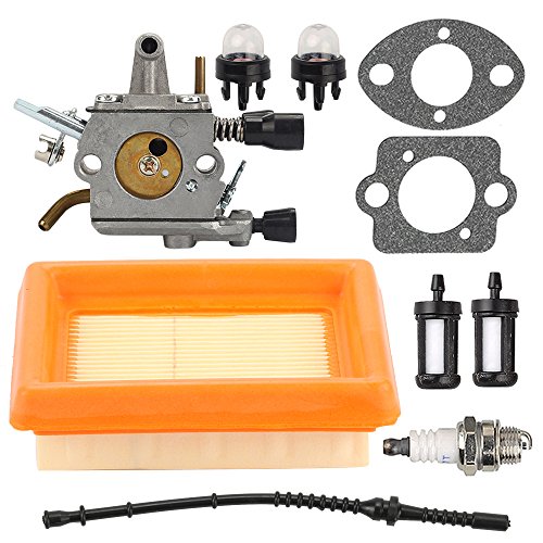Harbot FS120 Carburetor with Air Filter Gasket Fuel Filter Line for STIHL FS120 FS200 FS250 FS300 FS350 FS120R FS200R FS020 FS202 TS200 FS250R String Trimmer