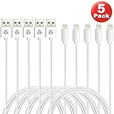 Antopos 3 Feet Certified 8 Pin Lightning to USB Cable (5 Pack)