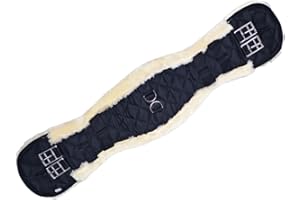 Menolana Anatomical Dressage Strap, Saddle Girth with Non Slip Webbing, Soft Horse Girth for Horse Accs
