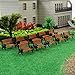 YZ87 10pcs Park Benches Model Train HO TT 1:87 Bench Chair Settee Railway Layout New