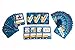 NEATLINGS Chore Cards Self-Care Deck ● 34 Self-Care Chores & 21 Ticket Cards ● Reward & Responsibility ● Dark Blue