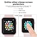 Ritastar for Apple Watch Case 40mm with Screen Protector,Overall Metal Cover Hard Thin PET Film,High Sensitive Touch,Impact Resistant,Bubble Free,Defense Edge for iWatch Series 5,4 Women Men,Rose Gold