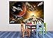 Kid’s Room Nursery Photo Wallpaper – Galaxy Adventure – Picture Decoration Space Flight Mission Shuttle Science Fiction Spaceship Image Decor Wall Mural (82.7x55.1in - 210x140cm)