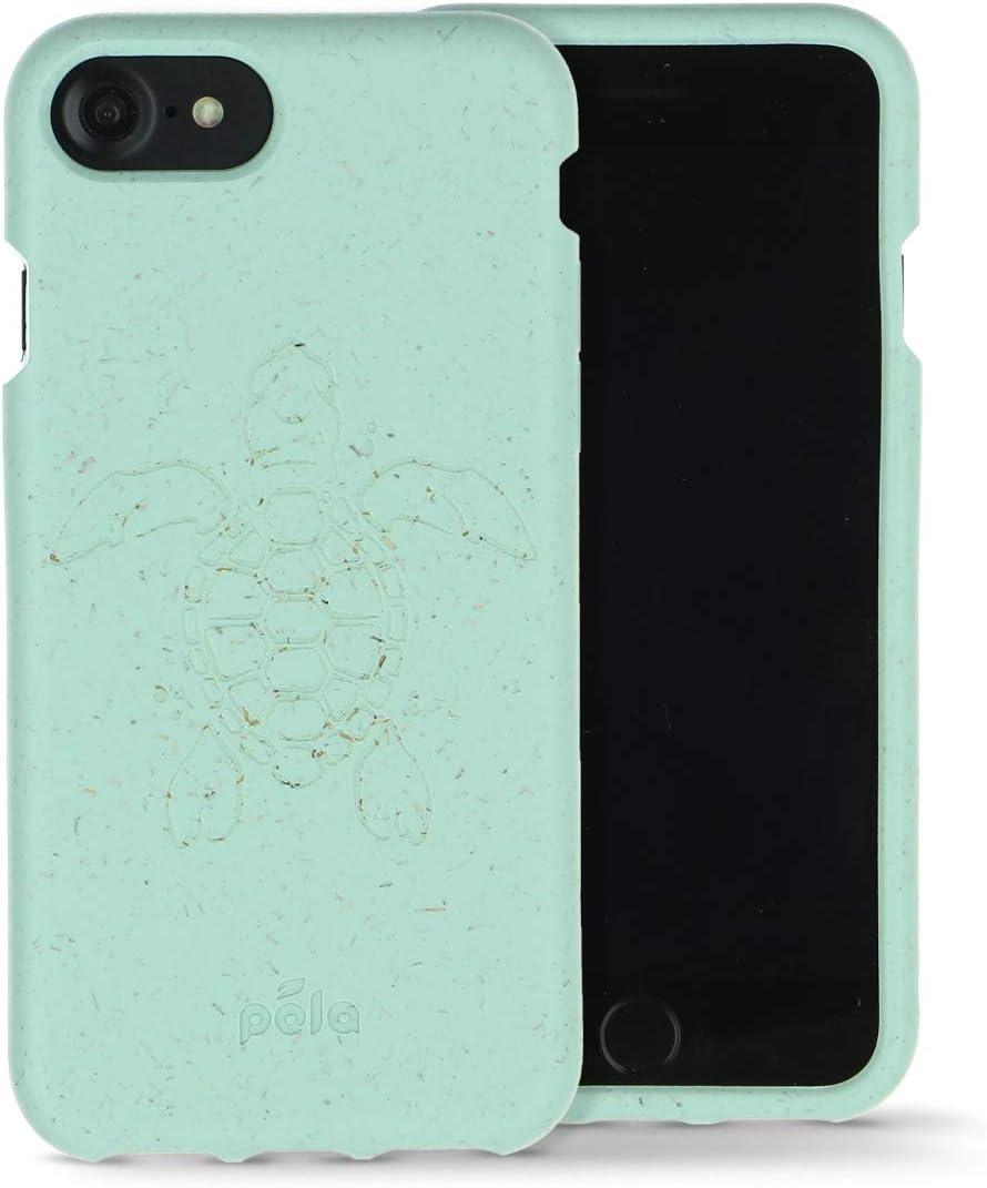 Pela: iPhone Case for iPhone 6/6s/7/8/NEW SE: Eco-Friendly - 100% Biodegradable (6/6s/7/8 Ocean Turtle)