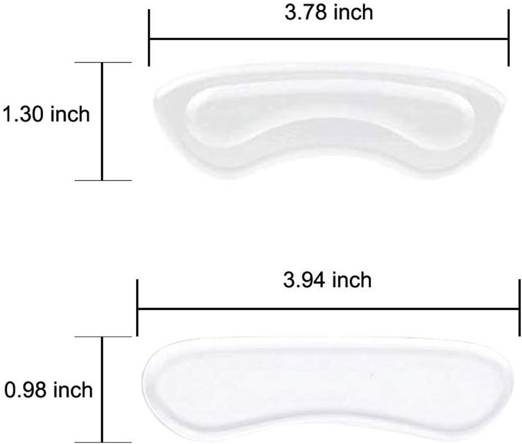 6 Pairs Heel Cushion Pads - Reusable Soft Shoe Pads & Self-Adhesive Foot Care Protector Grips Liners Loose Shoes - Heel Pain Relief Bunion Callus Blisters: Health & Personal Care