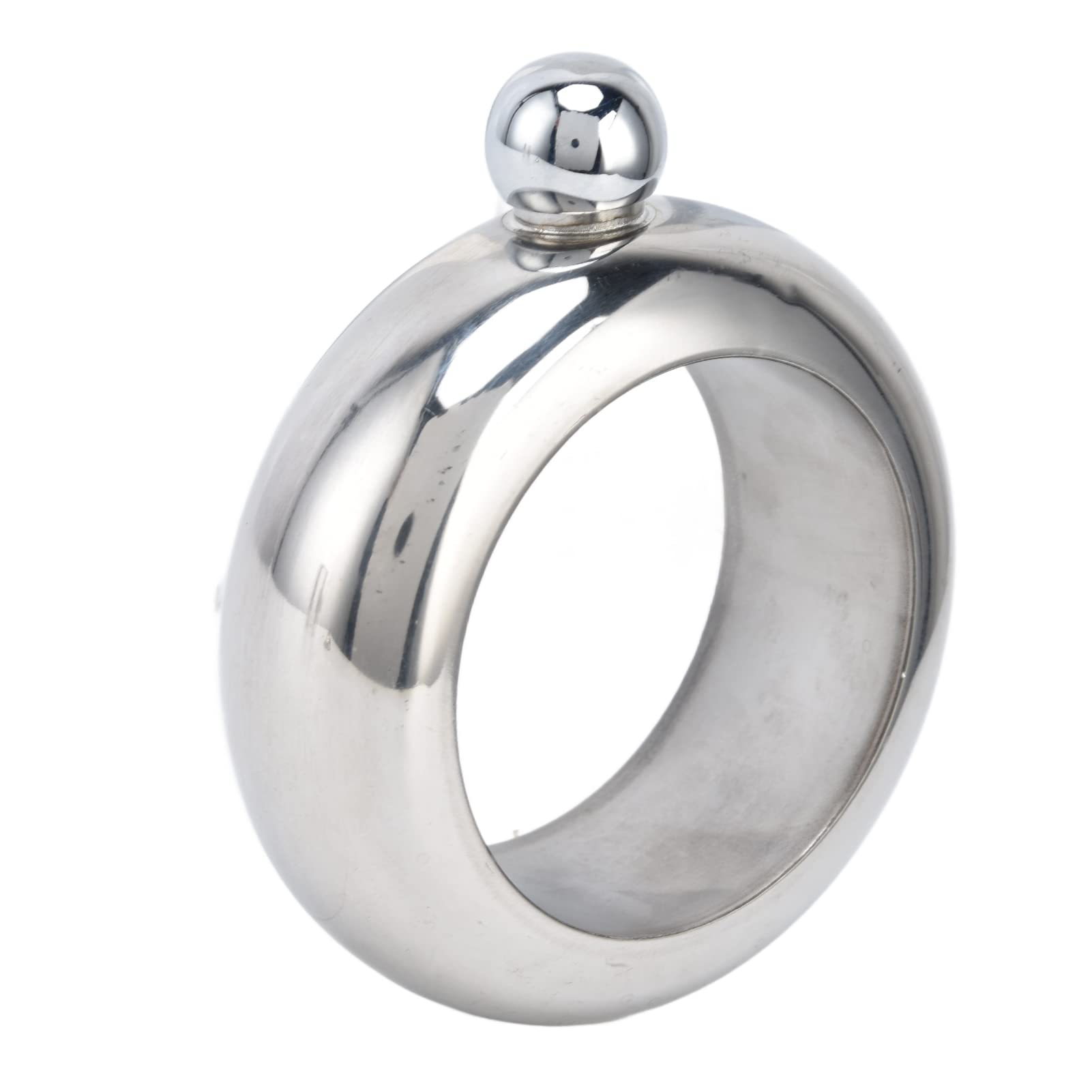 Omabeta Stainless Steel Flask Bangle, 100ml Wine Flasks Bracelet Gift Jewelry with Funnel, Perfect for Parties and Bars, Unique Gifts for Wine Lovers