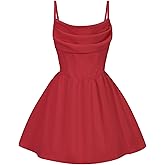 EXARUS Girls Formal Dress Tween Party Dance Birthday Cocktail Teen Junior HOCO Ruffle Mini Elegant Dresses 10-16Y