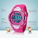 HIwatch Kids Sport Watch Water-resistant Swimming LED Digital Watch with Alarm Back Light Stopwatch for Boys Girls 7+ Years Old Pink, for Kids Children