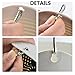 Garden Pots 2 Set, Petforu Hanging Flower Basket Empty Flowerpot Plant Hooks Hangers - White