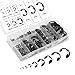 Neiko 50455A E Clip Assortment Set, 300 Piece Kit | Heat Treated Steel Retaining Rings | 1/16" - 7/8-Inch Sizes primary