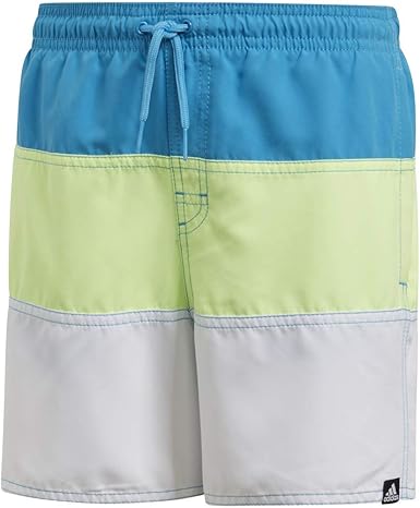 adidas colour block swim shorts