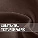 Lazzzy Window Tiers Curtains for Bedroom Casual Weave Textured Kitchen Semi Sheer Window Curtain Panels Cafe Curtains Eyelet 1 Pair 24 inch Brown