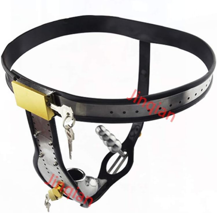 Jinqian Metal T-Type Stainless Steel Male Underwear Čhāstǐty Belt for Men's Party Toys
