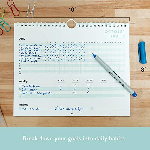 Free Period Press Habit Calendar & to Do List Planner, Spiral Bound Habit Tracker with Writable Goal - //medicalbooks.filipinodoctors.org